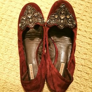 Vera Wang Red Flats